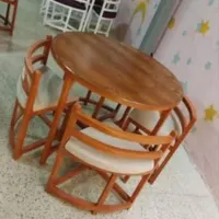 میز غذاخوری کمجا کم جا گرد تولید به مصرف