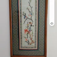 تابلوآنتیک گلدوزی ژاپنی