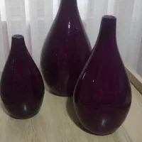 سه عدد گلدان سرامیکی