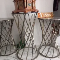 عسلی فلزی طلایی