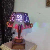 آباژور رومیزی چوبی