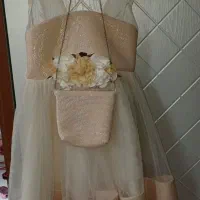 لباس مجلسی دخترانه  لباس عروس ۵تا۶سال کفش تابستونی