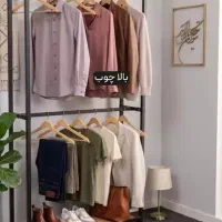 رگال خانگی  چوب و فلز آویز لباس