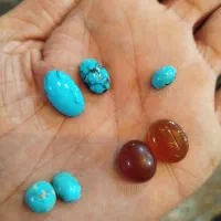 نگین فیروزه نیشابور، شرف شمس، عقیق،