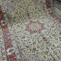 فرش ۶متری طرح راستین نخ کرک گل ابریشم