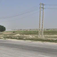 زمین ابپخش کنار اتوبان جدید
