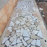 سنگ کف باغ ویلا(لاشه سنگ سنگبری) سنگ خیلی درشت