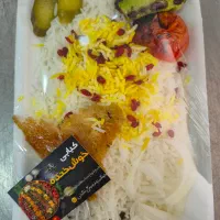 چلو کوبیده (گوشت و مرغ)