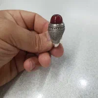 انگشتر نقره دستساز عقیق کهنه