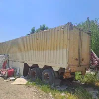 کانتینر ۲محور تریلی باربند آهنی