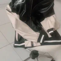 کاپشن چرم پاییزه کاملا نو