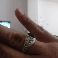 نقره دست سنگ کهنه کلری ریزو زیبا