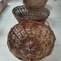 سبد حصیری  قدیمی بسیار زیبا