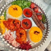 سینی های مختلف رستوران عباس