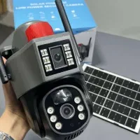 دوربین مداربسته خورشیدی دو لنز بدون برق