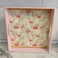سینی پذیرایی رزین و چوب