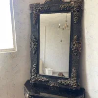 آینه ومیز وشمعدان