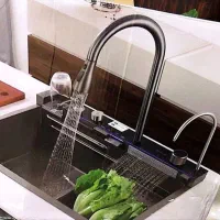 سینک پیانویی فول آپشن نور دار