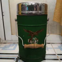 کلمن یخدان جایخی ژاپنی قدیمی عتیقه سالم شیشه دار