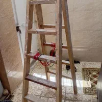 نردبان چوبی  تا شو ۵پله