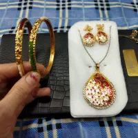 گردنبند ست النگو زنانه