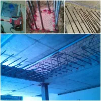 کاشت میلگرد و بولت کرگیری بتن