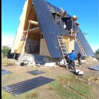 ویلا چوبی جنگلی