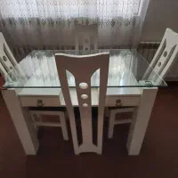 نهارخوری شیک ۴نفره سفید