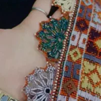 لباس دوزپلیواری وصل کردن تک دامن  کریشی خانم مختار