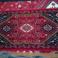 یه جفت قالیچه ماشینی هفتصد شانه رنگ لاکی