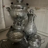 سماور قلم کاری شده برنجی  نو
