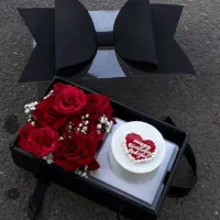 باکس کیک و گل