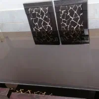 شیشه میز غذاخوری ۶نفره با ضخامت ۱۰ میل