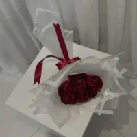 هدیه خاص دسته گل روبانی