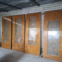 درب چوبی و پارتیشن ۴ لنگه قشنگ
