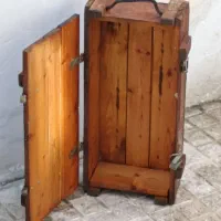 ظرف نگهدارنده جای هیزه روغن جعبه صندوق
