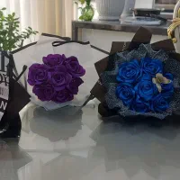 دسته گل روبانی