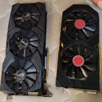 قطعات کامپیوتر و گرافیک rx580 و rtx1070