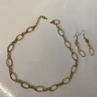 ست گردنبند و گوشواره رنگ ثابت