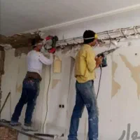 تخریب کار با تجربه (اوپن شومینه نور مخفی ) بنایی