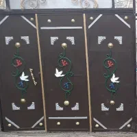 درب حیاط سه لنگه