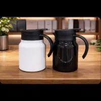 فلاسک دمنوش دو جداره صافی دار حجم ۱ لیتری