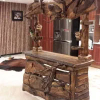 میز بار چوبی