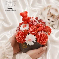 باکس گل شمع