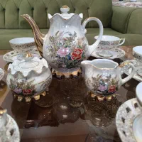 سرویس عصرانه خوری ژاپن نو بکر بکر مرمری هفت رنگ
