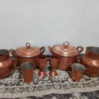 قابلمه پارچ ولیوان ظروف مسی