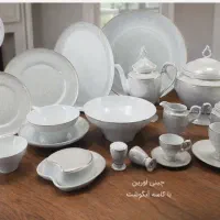 چینی 18 نفره لورین طرح ارامش