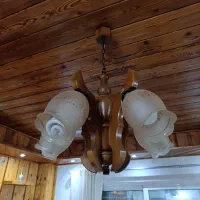 چهار عدد لوستر چوبی