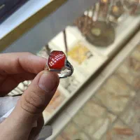 انگشتر عقیق دست‌ساز