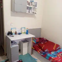 تخت ومیزتحریر وباکس دیواری مناسب کودک و نوجوان